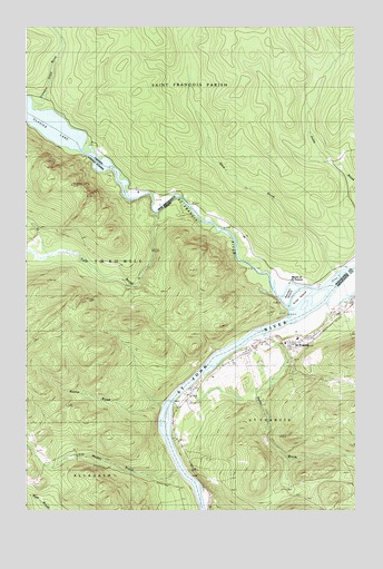 Saint Francis, ME USGS Topographic Map