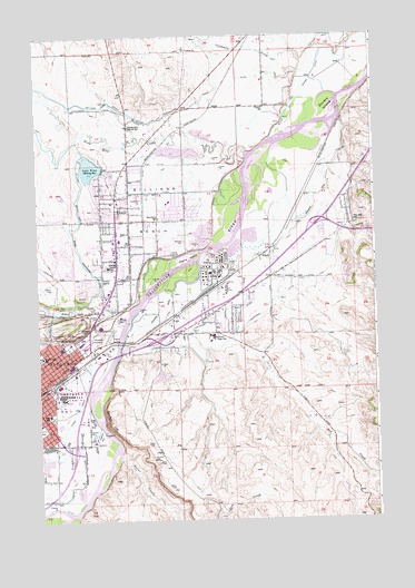 Billings East, MT USGS Topographic Map