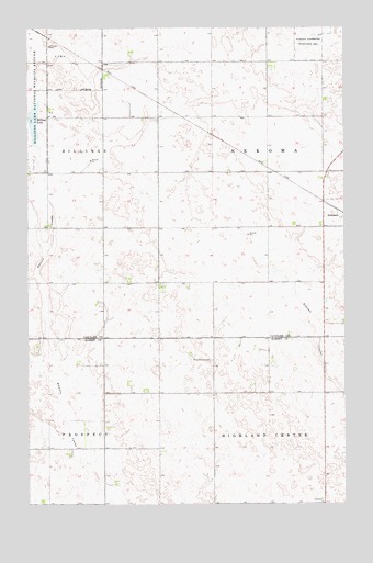 Billings Lake, ND USGS Topographic Map