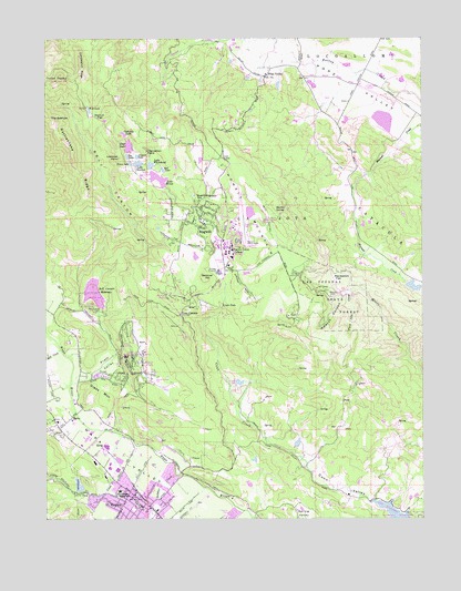 Saint Helena, CA USGS Topographic Map