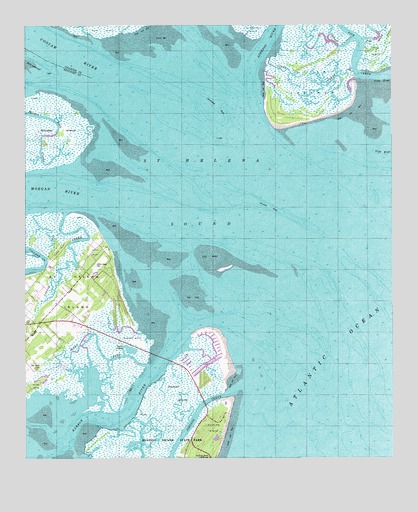 Saint Helena Sound, SC USGS Topographic Map