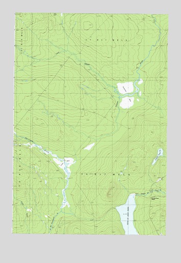 Saint John Pond Depot, ME USGS Topographic Map