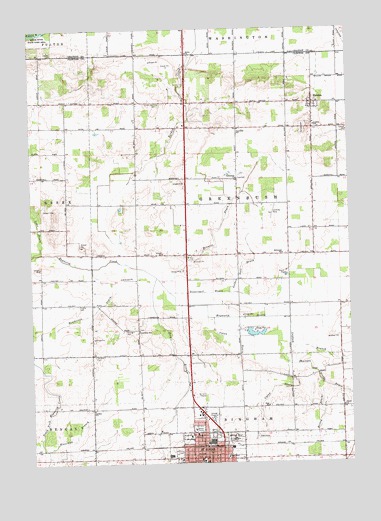 Saint Johns North, MI USGS Topographic Map