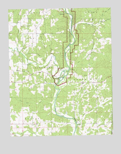 Billmore, MO USGS Topographic Map