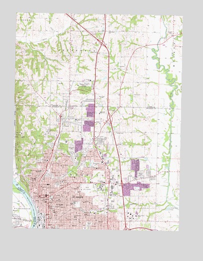 Saint Joseph North, MO USGS Topographic Map