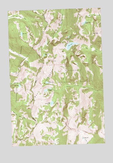 Saint Joseph Peak, MT USGS Topographic Map