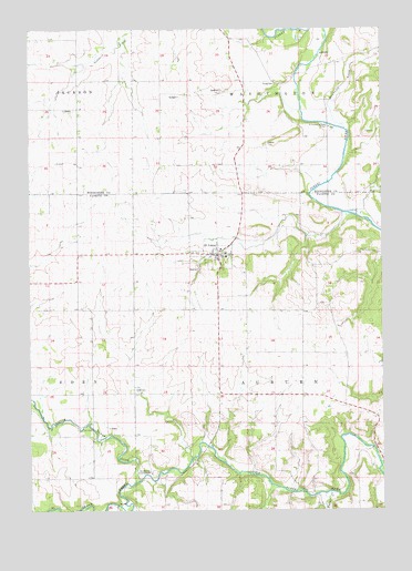 Saint Lucas, IA USGS Topographic Map