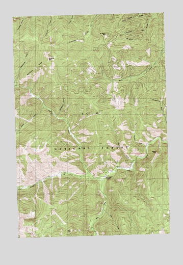 Saint Patrick Peak, MT USGS Topographic Map
