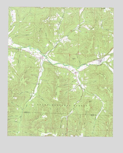 Saint Paul, AR USGS Topographic Map