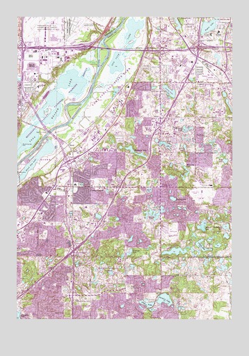 Saint Paul SW, MN USGS Topographic Map