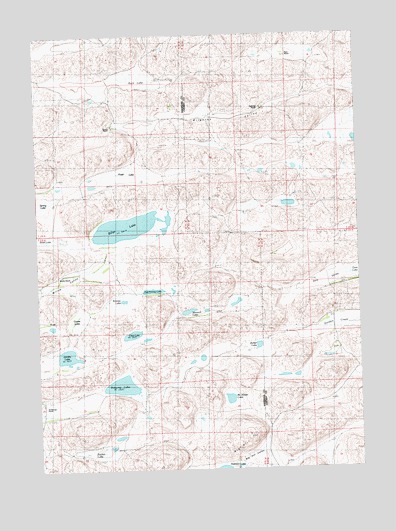 Billys Lake, NE USGS Topographic Map