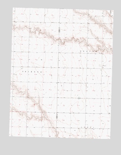 Sainte Theresa Church, KS USGS Topographic Map
