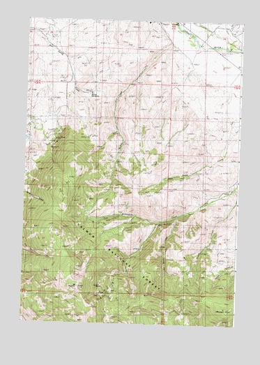 Sal Mountain, ID USGS Topographic Map