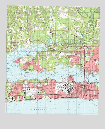 Biloxi, MS USGS Topographic Map