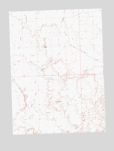 Salazar Butte, WY USGS Topographic Map