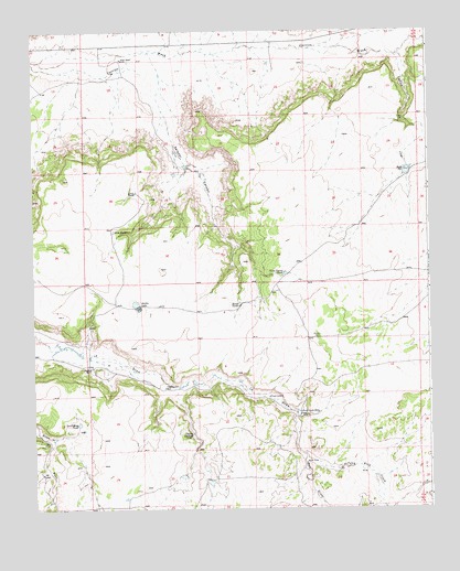 Salazar Canyon, NM USGS Topographic Map