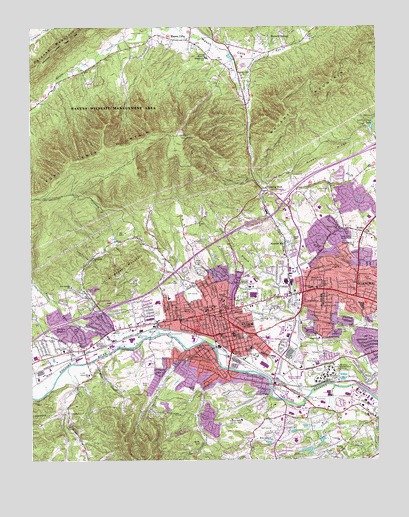 Salem, VA USGS Topographic Map
