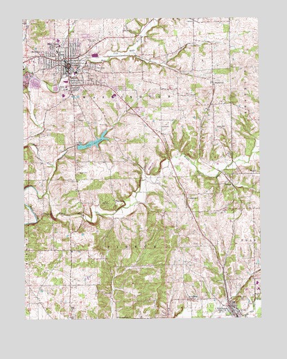 Salem, IN USGS Topographic Map