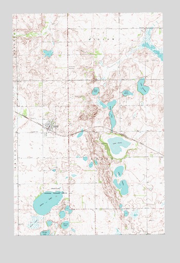 Binford, ND USGS Topographic Map