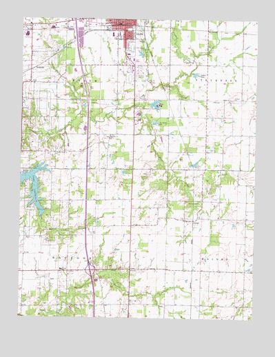 Salem South, IL USGS Topographic Map