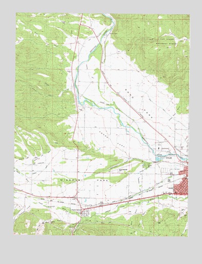 Salida West, CO USGS Topographic Map