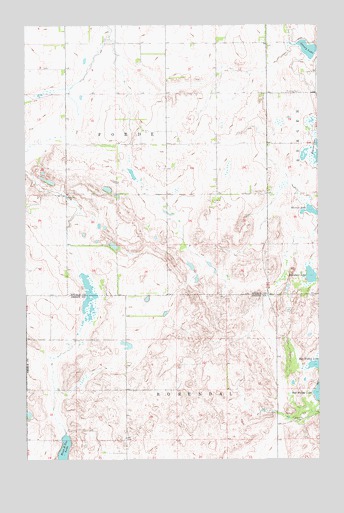 Binford NW, ND USGS Topographic Map
