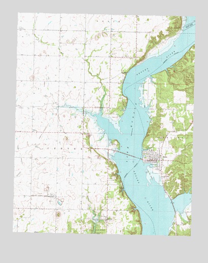 Salina, OK USGS Topographic Map