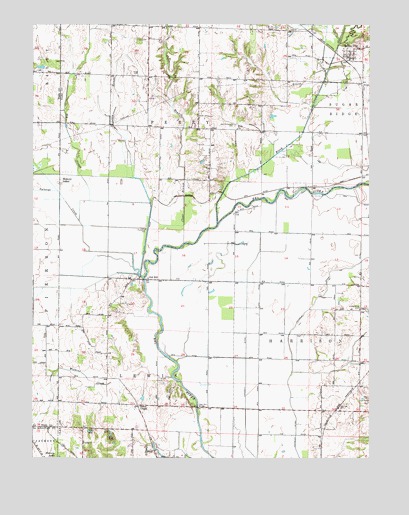 Saline City, IN USGS Topographic Map