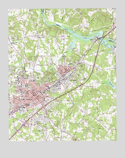Salisbury, NC USGS Topographic Map