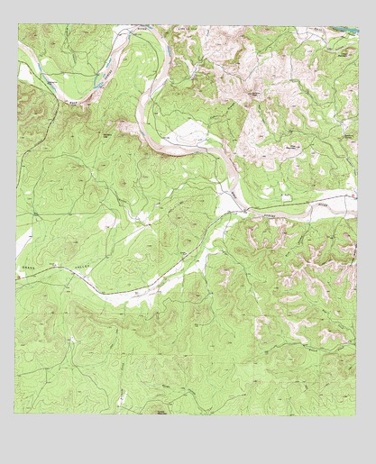 Salmon Peak, TX USGS Topographic Map