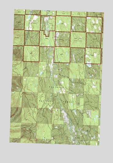Salmon Prairie, MT USGS Topographic Map