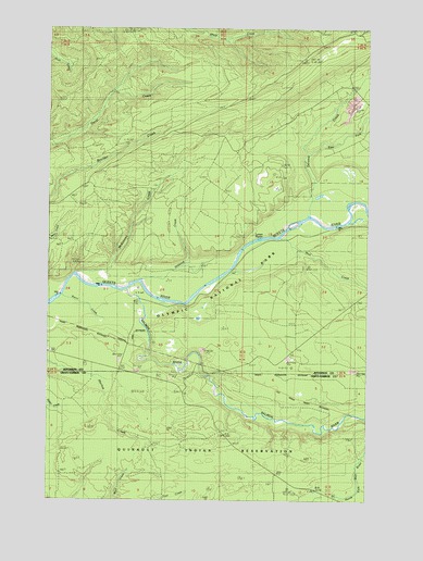 Salmon River West, WA USGS Topographic Map