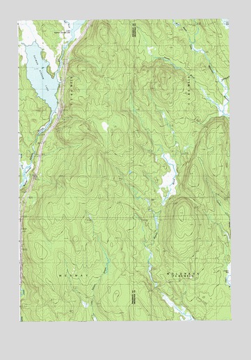 Salmon Stream Lake, ME USGS Topographic Map