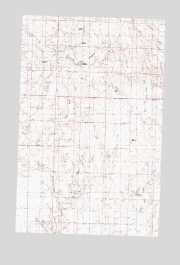 Salsbery Reservoir, MT USGS Topographic Map