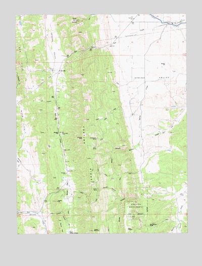 Salt Canyon, CA USGS Topographic Map