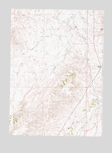 Salt Creek, WY USGS Topographic Map
