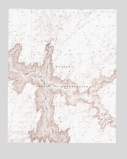 Salt Trail Canyon, AZ USGS Topographic Map