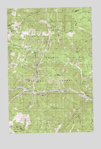 Saltese, MT USGS Topographic Map