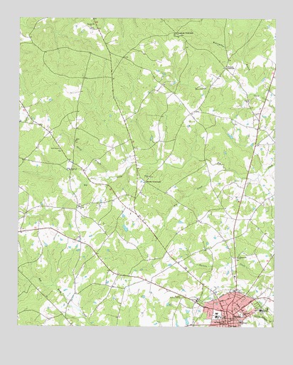Saluda North, SC USGS Topographic Map