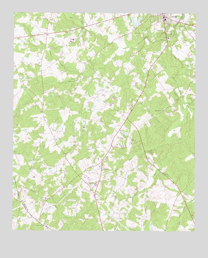 Saluda South, SC USGS Topographic Map