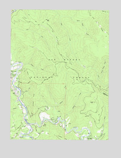 Salyer, CA USGS Topographic Map