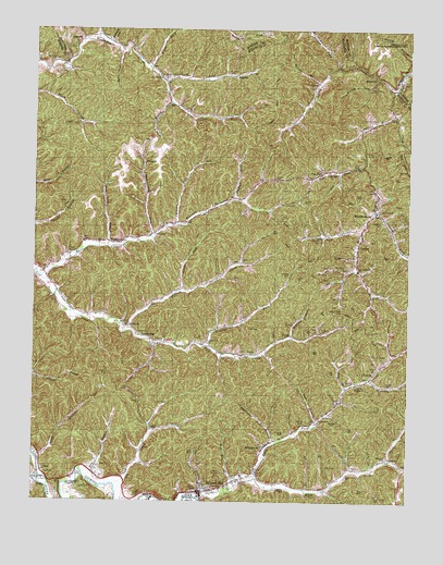 Salyersville North, KY USGS Topographic Map