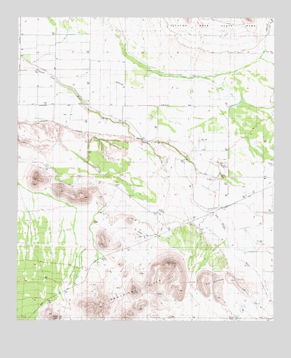 Samaniego Hills, AZ USGS Topographic Map