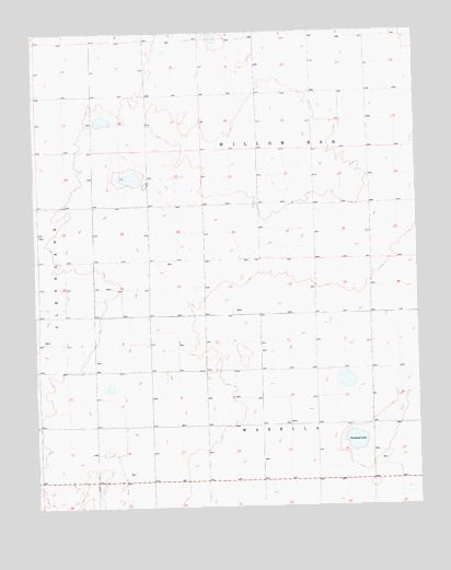 Sampsel Lake, OK USGS Topographic Map