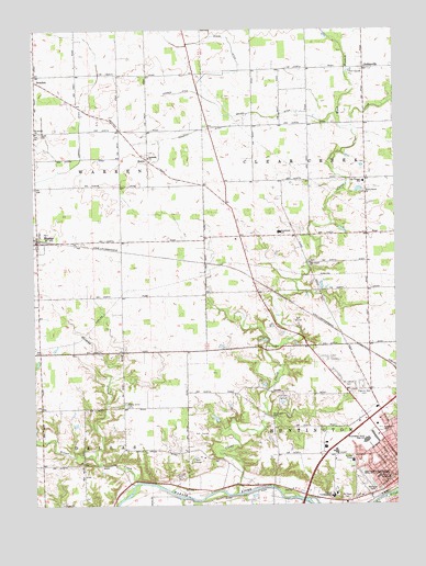 Bippus, IN USGS Topographic Map