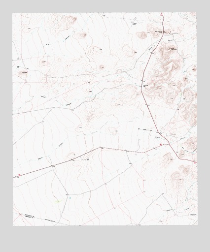 San Antonio Pass, TX USGS Topographic Map