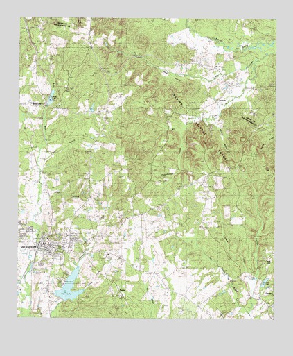 San Augustine East, TX USGS Topographic Map