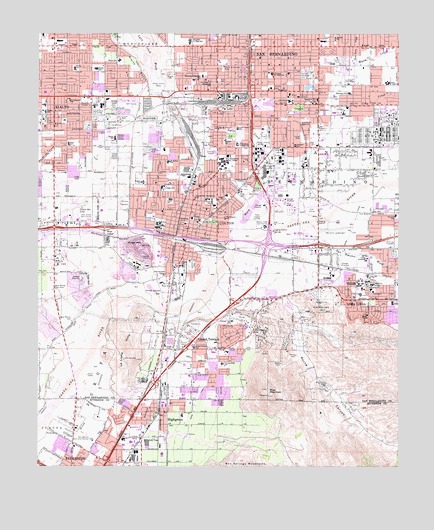 San Bernardino South, CA USGS Topographic Map
