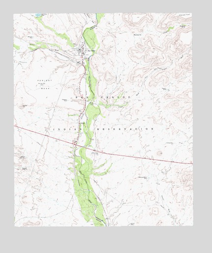 San Carlos, AZ USGS Topographic Map