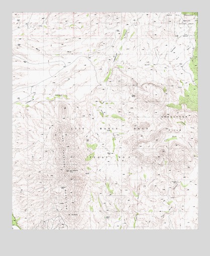 San Cayetano Mountains, AZ USGS Topographic Map